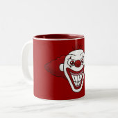 2 Couleurs Tasse de café Clown Méchant (Devant gauche)