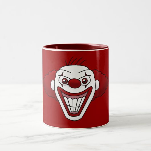 2 Couleurs Tasse de café Clown Méchant (Centre)