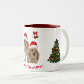 2 Couleurs Tasse de café Cocker spaniel (Devant droit)