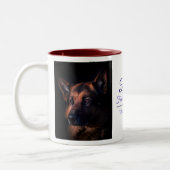 2 Couleurs Tasse de café commémorative de cadeau d'animal (Gauche)