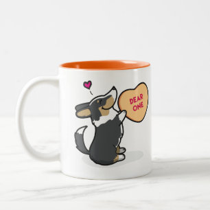 2 Couleurs Tasse de café Corgi-Noire du 2015-Pembroke de