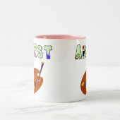 2 Couleurs Tasse de café créative pour artiste (Centre)