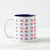 2 Couleurs Tasse de café cubaine de drapeau (Gauche)