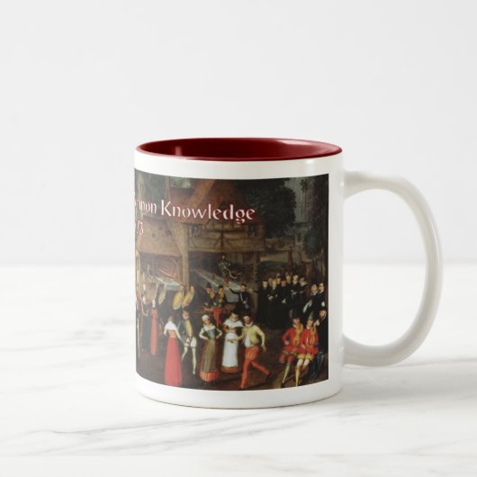 2 Couleurs Tasse de café d'abrégé (Droit)