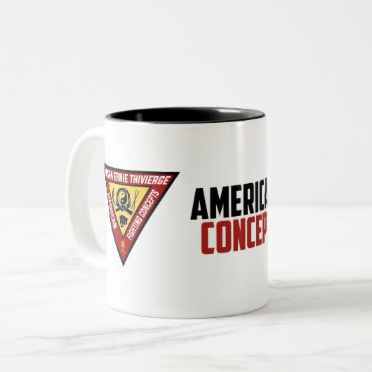 2 Couleurs Tasse de café d'AFCS (Devant gauche)