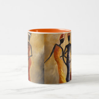 2 Couleurs Tasse de café d'Afro-américain