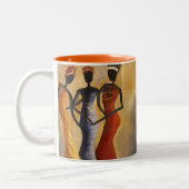 2 Couleurs Tasse de café d'Afro-américain (Gauche)