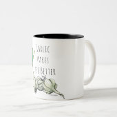 2 Couleurs Tasse de café d'ail (Devant droit)