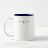 2 Couleurs Tasse de café d'anniversaire (Gauche)