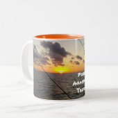 2 Couleurs Tasse de café d'Aransas de port (Devant gauche)