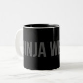 2 Couleurs Tasse de café d'arme de Ninja (Devant gauche)