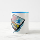 2 Couleurs Tasse de café d'art (Centre)