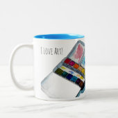 2 Couleurs Tasse de café d'art (Gauche)