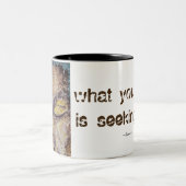 2 Couleurs Tasse de café d'art de Bouddha de citation de Rumi (Centre)