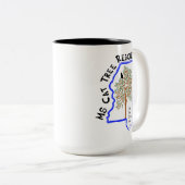 2 Couleurs Tasse de café de 15 onces (Devant droit)