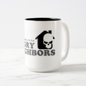 2 Couleurs Tasse de café de bande (Devant droit)