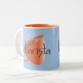 2 Couleurs Tasse de café de barman de La (Devant gauche)