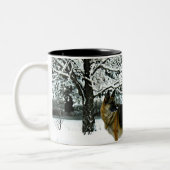 2 Couleurs Tasse de café de berger allemand (Gauche)