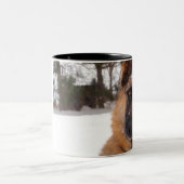 2 Couleurs Tasse de café de berger allemand (Centre)
