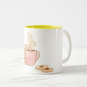 2 Couleurs Tasse de café de casse-croûte d'écureuil (Devant droit)