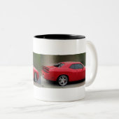2 COULEURS TASSE DE CAFÉ DE CHALLENGEUR DE DODGE (Devant droit)