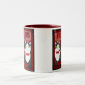 2 Couleurs Tasse de café de chat de smoking (Centre)
