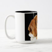 2 Couleurs Tasse de café de chien de basset (Gauche)