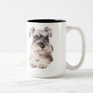 2 Couleurs tasse de café de chiot de schnauzer