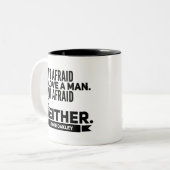 2 Couleurs Tasse de café de citation d'Annie Oakley (Devant gauche)