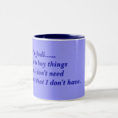 2 Couleurs Tasse de café de client (Devant droit)