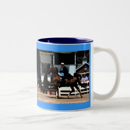 2 Couleurs Tasse de café de concours hippique (Droit)