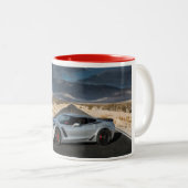 2 Couleurs Tasse de café de Corvette Z06 (Devant droit)