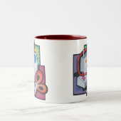 2 Couleurs Tasse de café de couture (Centre)
