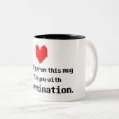 2 Couleurs Tasse de café de détermination (Devant droit)