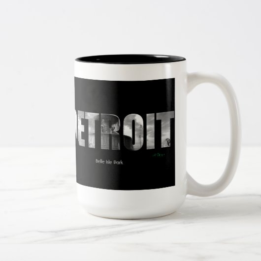 2 Couleurs Tasse de café de Detroit (Droit)