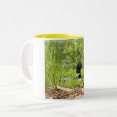 2 Couleurs Tasse de café de dingue d'emboîtement (Devant gauche)