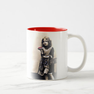 2 Couleurs Tasse de café de diva de pain grillé français