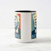 2 Couleurs Tasse de café de Donald Trump "NOPE" (Centre)