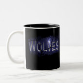 2 Couleurs Tasse de café de dos de morsure de loups (Gauche)