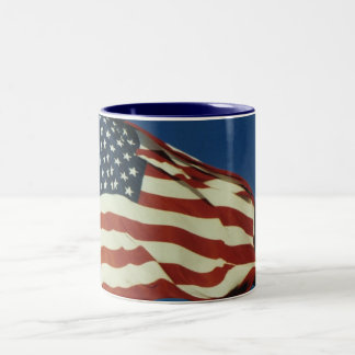 2 Couleurs Tasse de café de drapeau américain