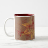 2 Couleurs Tasse de café de feuille d'automne (Gauche)