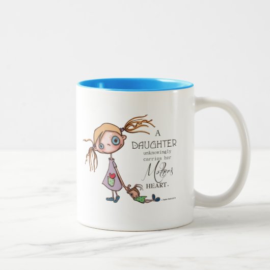 2 Couleurs Tasse de café de "fille" (Droit)