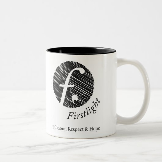 2 Couleurs Tasse de café de FirstLight (petite) (Droit)