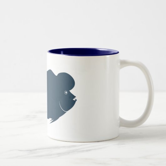 2 Couleurs Tasse de café de Flowerhorn (Droit)