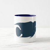 2 Couleurs Tasse de café de Flowerhorn (Centre)