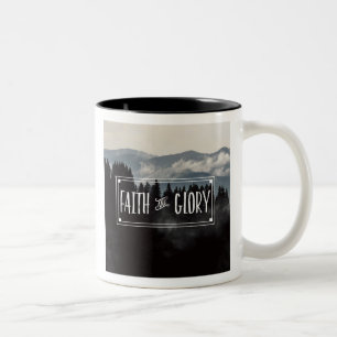 2 Couleurs Tasse de café de foi et de gloire