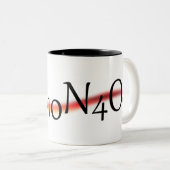 2 Couleurs Tasse de café de formule chimique de caféine (Devant droit)