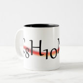2 Couleurs Tasse de café de formule chimique de caféine (Devant gauche)