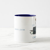2 Couleurs tasse de café de geek d'ordinateur (Centre)