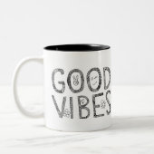 2 Couleurs Tasse de café de Good Vibes (Gauche)